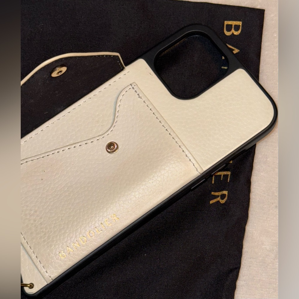 Bandolier iPhone 12 Pro Max case. Ivory.